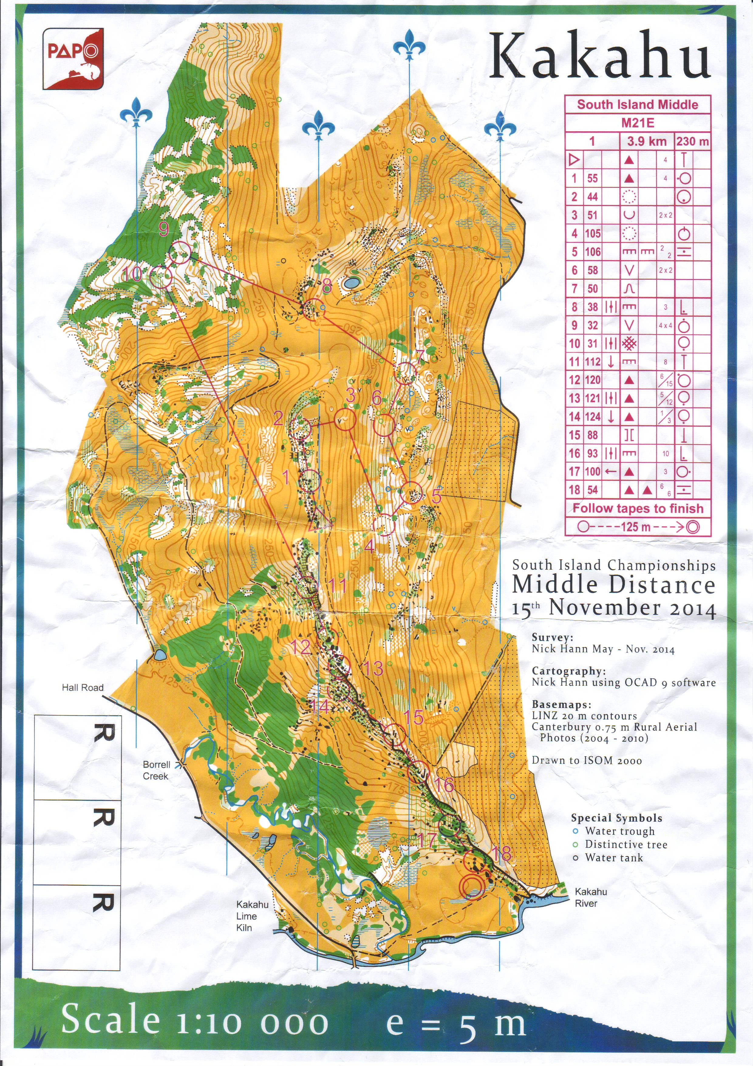 South Island Middle Distance Champs (2014-11-15)