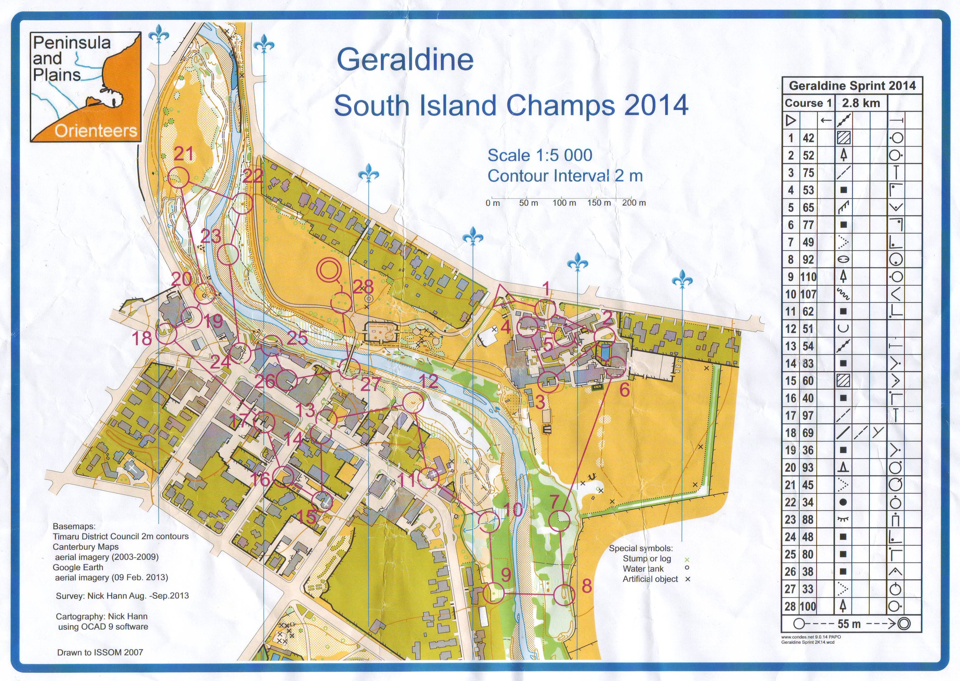 South Island Sprint Champs 2014 (15/11/2014)