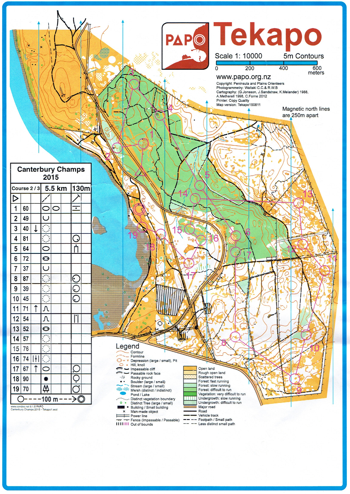 Canterbury Champs 2015 Middle Distance (2015-08-15)