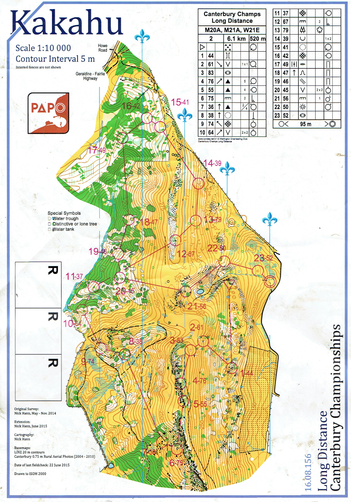 Canterbury Champs 2015 Long Distance (16/08/2015)