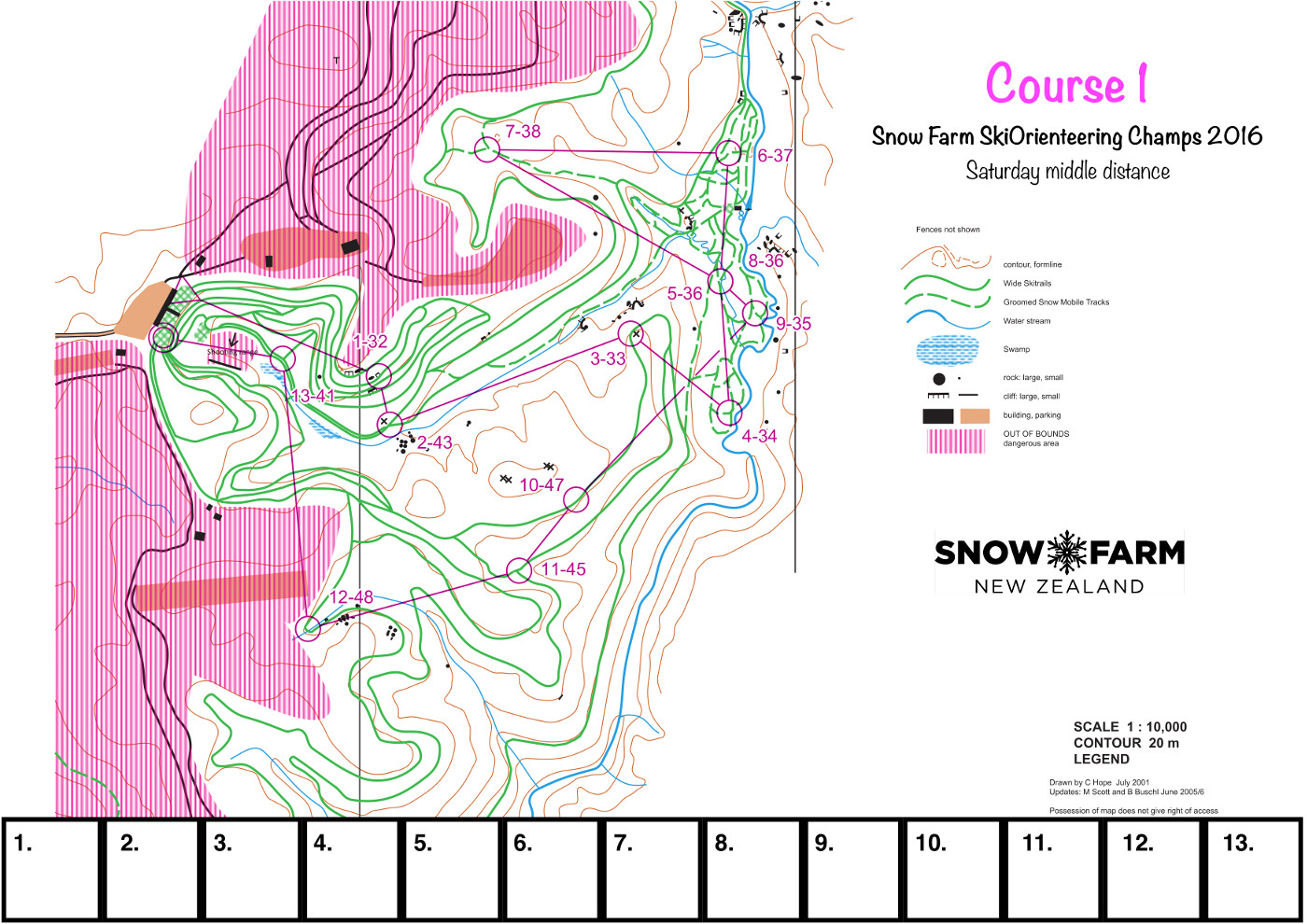 Snow Farm Ski O Champs 2016 Middle (27/08/2016)